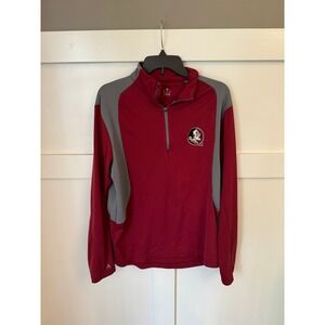 Antigua adult medium fsu‎ quarter zip EUC